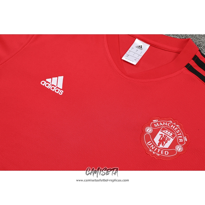 Chandal del Manchester United 2022-2023 Manga Corta Rojo - Pantalon Corto